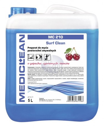 Mediclean MC210 preparat do mycia powierzchni zmywalnych 5000ml owocowy