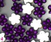 Evershine akrylowe kwiatuszki E2040-07 fioletowe