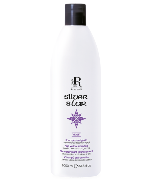 RR LINE SILVER STAR VIOLET szampon do włosów przeciw żółknięciu 1000ml.