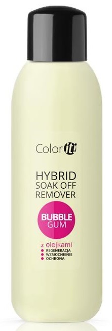 Silcare Soak Off Remover z olejkami Bubble Gum do usuwania hybryd 1000ml