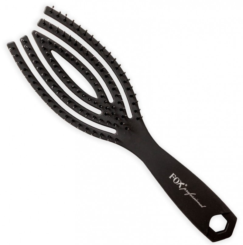 Fox szczotka do włosów flex brush nylon black mat