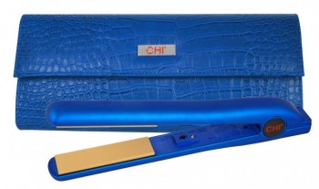 Ceramiczna prostownica do włosów chi limited edition soft touch blue