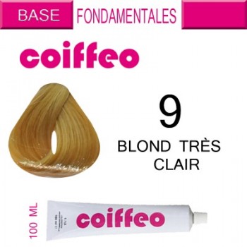 Coiffeo profesjonalna farba do włosów 9,0 bardzo jasny blond 100ml 1:1,5