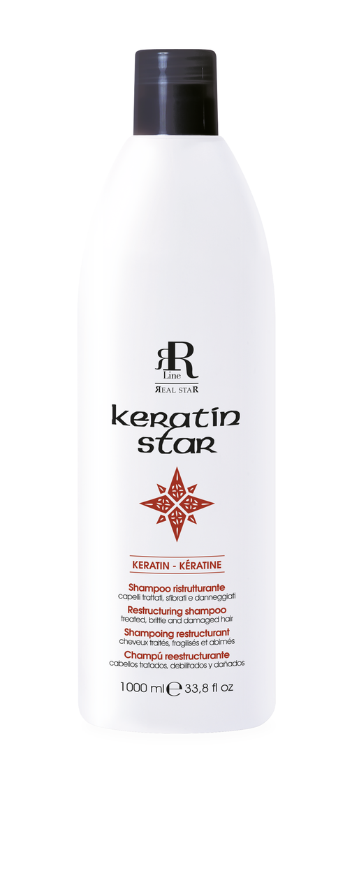 RR Keratin Star Restructuring szampon keratynowy do włosów zniszczonych i suchych 10L
