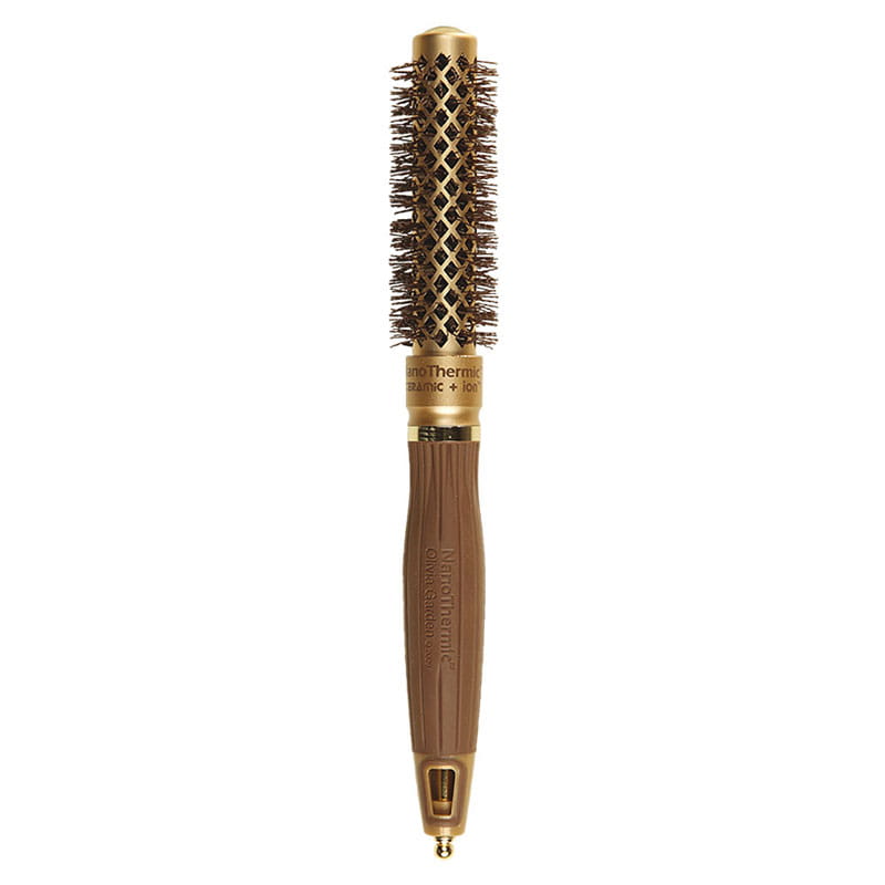 Olivia Garden szczotka do modelowania expert blowout shine wavy bristles gold&brown 25mm