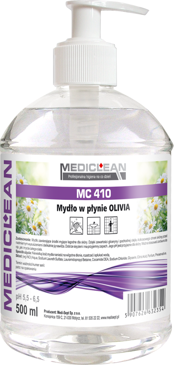 Mediclean MC410 Olivia mydło w płynie dozownik pompka 500ml