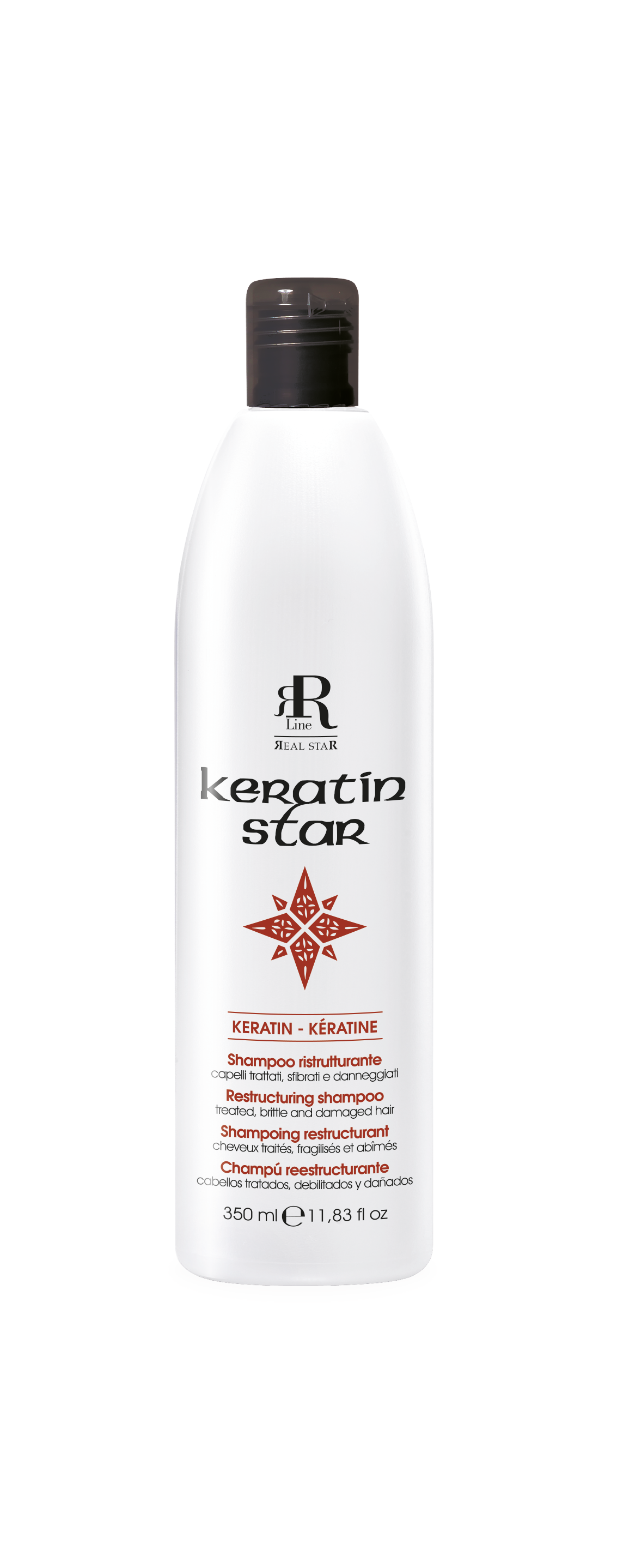 RR LINE KERATIN STAR odbudowujący szampon do włosów zniszcznych 350ml