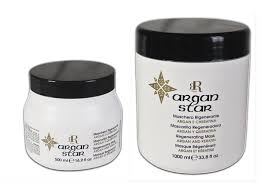 RR LINE ARGAN STAR maska do włosów regenerującaz arganem i keratyną 500ml