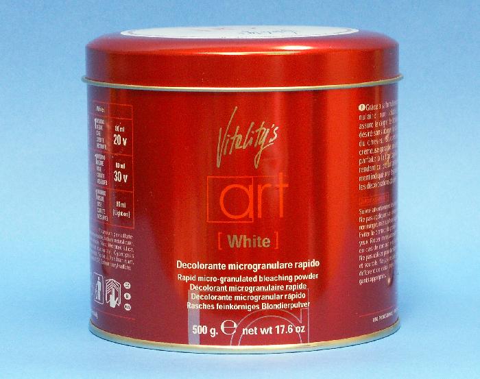 Vitalitys ART WHITE bezpyłowy rozjaśniacz czerwona puszka 500g