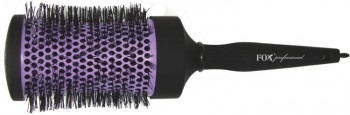 Fox Szczotka do włosów ceramiczna z turmalinem okrągłą wklęsła fioletowa 65mm