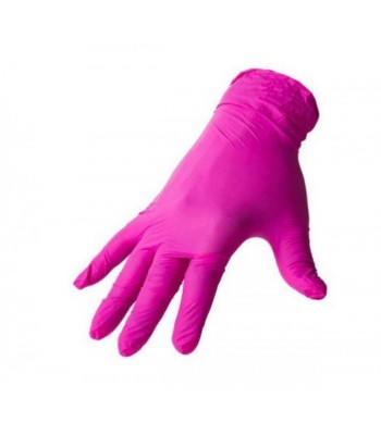 Rękawice nitrylowe różowe super trwałe jednorazowe 100szt XS, S, M, L, XL, XXL,