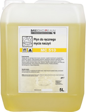 Mediclean MC510 płyn do naczyń wystarczy na 1000 myć 5000ml