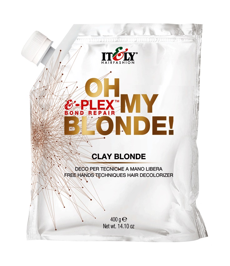 ITELY Oh My Blonde E-Plex Clay Blonde rozjaśniacz do włosów przy pracy techniką \