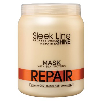 Stapiz sleek line repair maska do włosów z jedwabiem regenerująca 1000ml