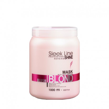Stapiz Sleek Line Blush Blond maska nadająca różowy odcień do włosów blond z jedwabiem 1000ml