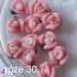 Evershine ceramiczne ozdoby 3D różówe róże