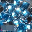 Evershine cyrkonie kwadraty E2026-08 błękitne